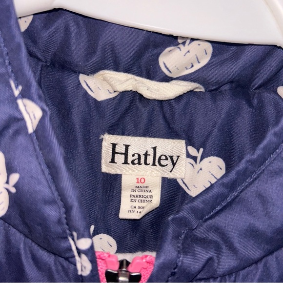 Hatley 10 Blue and Pink Heart Apple Puffer Vest - Picture 2 of 2
